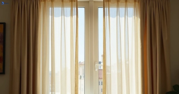 Dull dusty drapes in carindale before professional cleaning